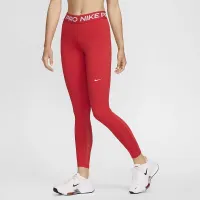 Nike Pro женская Mid-Rise Mesh-Paneled лосины цвет красный