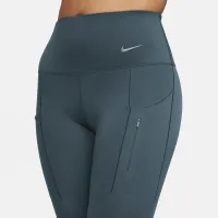 Nike Go женская Firm-Support С высокой Талией 7/8 лосины с карманамицвет зеленый