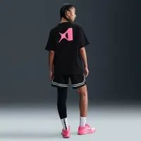 Nike A'ja Wilson жіноча A'symmetric Mid-Rise Single-Leg баскетбольні лосіни колір чорний