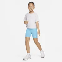 Nike Pic-Nike Boxy Tee and шорты набор Little детские 2-Piece набор синий