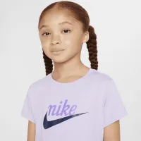 Nike New Impressions Little детские Heart Graphic футболка цвет фиолетовый