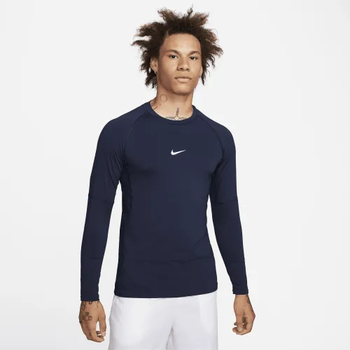 Nike Pro чоловічі Dri-FIT Slim Long-Sleeve Fitness Top блакитний