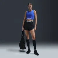 Nike Pro жіноча Dri-FIT Cropped Tank Top блакитний