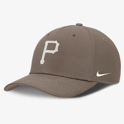 Pittsburgh Pirates Rise мужские Nike Dri-FIT MLB Adjustable Hat цвет коричневый