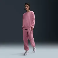 Nike Sportswear Phoenix Fleece женская оверсайз Crew-Neck свитшот Pink