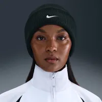 Nike Peak Swoosh Beanie колір зелений