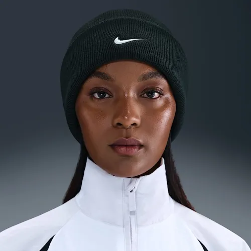 Nike Peak Swoosh Beanie колір зелений