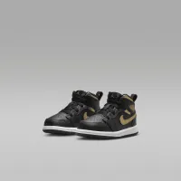 Nike Jordan 1 Mid Baby/Toddler Кросівки колір чорний
