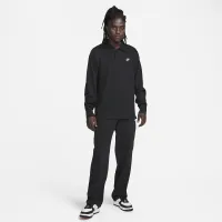Nike Club чоловічі Long-Sleeve Knit Polo колір чорний