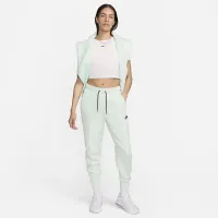 Nike Sportswear Tech Fleece женская Mid-Rise Joggers цвет зеленый