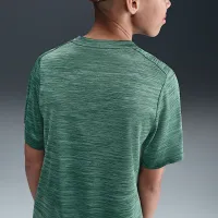 Nike Multi Big детские Dri-FIT Short-Sleeve Top цвет зеленый