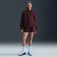 Nike Sportswear Phoenix Fleece женская Over-оверсайз Pullover Толстовка с капюшоном цвет красный