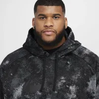 Nike Camo чоловічі Therma-FIT Versatile Pullover Толстовка з капюшоном колір чорний