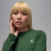 Nike Jordan женская 1/2-Zip Long-Sleeve Knit Костюм цвет зеленый