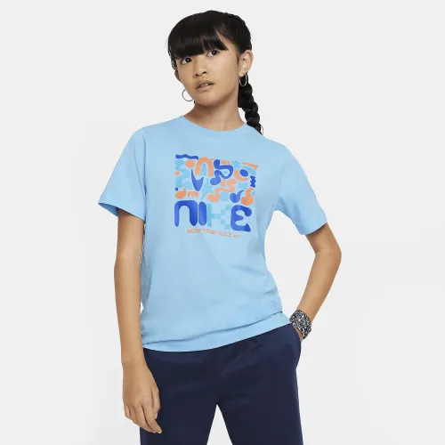 Nike Sportswear Big детские футболка синий