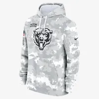 Chicago Bears Salute to Service Primary Edge Club чоловічі Nike NFL Pullover Толстовка з капюшоном колір білий