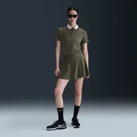 Nike Tour женская Dri-FIT Short-Sleeve для гольфа Polo цвет серый