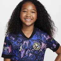 Club Америка 2024/25 Stadium Third Big детские Nike Dri-FIT Soccer Replica Jersey синий