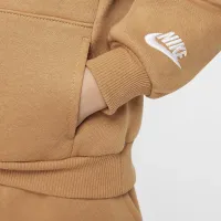 Nike Sportswear Club Toddler Applique Fleece Pullover Толстовка с капюшоном цвет коричневый