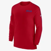 Buffalo Bills Sideline Coach чоловічі Nike Dri-FIT NFL Long-Sleeve Top колір червоний