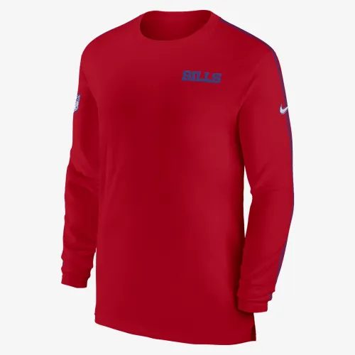 Buffalo Bills Sideline Coach чоловічі Nike Dri-FIT NFL Long-Sleeve Top колір червоний