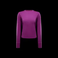Nike One Classic жіноча Dri-FIT Long-Sleeve Top колір фіолетовий