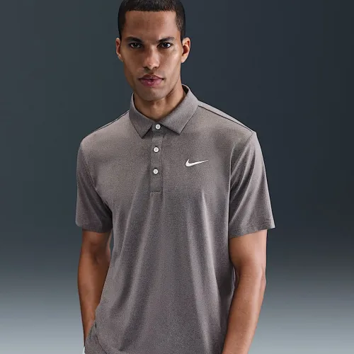 Nike Tour чоловічі Dri-FIT Heatheколір червоний для гольфу Polo колір коричневий