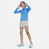 Nike Big дитячі (Girls') Breezy Mid-Rise Skort колір сірий