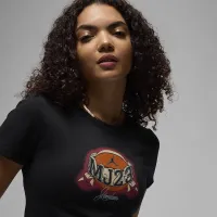 Nike Jordan Essential женская Slim футболка цвет черный