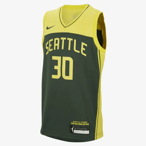 Breanna Stewart Seattle Storm 2024 Explorer Edition Big детские Nike Dri-FIT WNBA Swingman Jersey цвет зеленый
