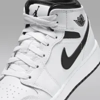 Nike Air Jordan 1 Mid Big детские Кроссовки цвет белый