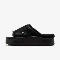 Nike Calm Elevation Fur жіноча Slides колір чорний