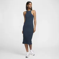 Nike Sportswear Chill Rib женская Slim Sleeveless Midi Костюм синий