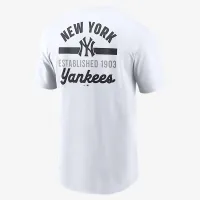 New York Yankees 2-Hit чоловічі Nike MLB футболка колір білий