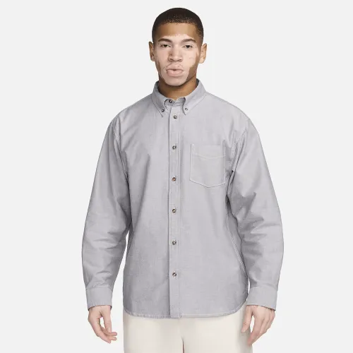 Nike Life мужские Long-Sleeve Oxford Button-Down Shirt цвет белый
