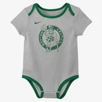 Boston Celtics Baby Nike NBA 3 пары Bodysuit набор цвет черный