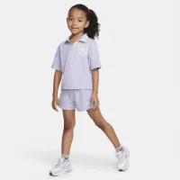 Nike Prep in Your Step Little дитячі шорти комплект колір фіолетовий