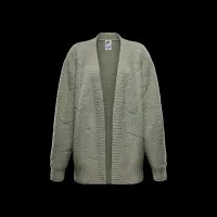 Nike Sportswear Phoenix Cozy Букле женская оверсайз Knit Cardigan цвет зеленый
