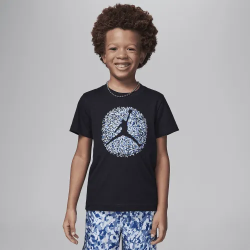 Nike Jordan Poolside Jumpman Little дитячі Graphic футболка колір чорний