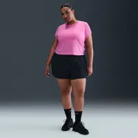 Nike Sportswear Chill Knit жіноча Cropped футболка (великі розміри) Pink