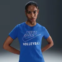 Nike Swoosh жіноча волейбольні футболка блакитний