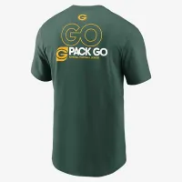 колір зелений Bay Packers Team Outline Essential футболка чоловічі Nike NFL футболка колір зелений