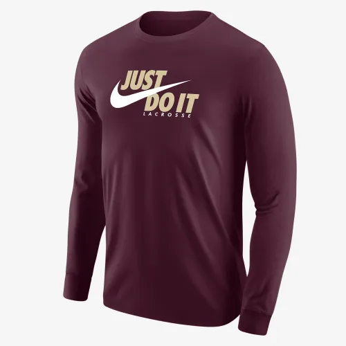 Nike мужские Lacrosse Long-Sleeve футболка цвет красный