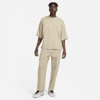 Nike Sportswear Tech Fleece Reimagined мужские оверсайз Short-Sleeve свитшот цвет коричневый
