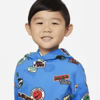 Nike Sportswear Toddler Printed Толстовка с капюшоном синий
