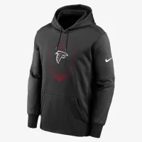 Atlanta Falcons Icon Men’s Nike Therma NFL Pullover Толстовка с капюшоном цвет черный