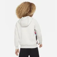 Nike Sportswear Snow Day Fleece Printed Pullover Little Kids Толстовка с капюшоном цвет серый