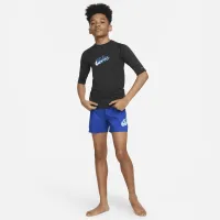 Nike Swim Scribble Big дитячі (для хлопчиків) Short-Sleeve Hydroguard колір чорний