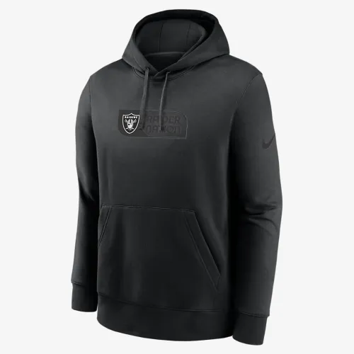 Las Vegas Raiders Edge мужские Nike NFL Pullover Толстовка с капюшоном цвет черный
