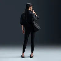 Nike One женская Therma-FIT оверсайз 1/2-Zip Fleece Top цвет черный